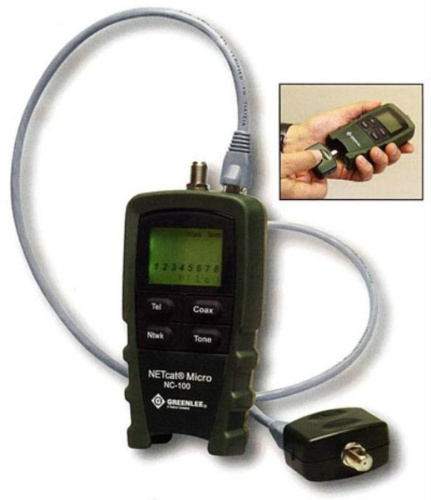 изображение Greenlee NETcat Micro NC-100 - кабельный тестер магазин Компании Интерком-НН картинка Greenlee NETcat Micro NC-100 - кабельный тестер от магазина Интерком-НН