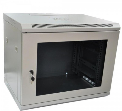 изображение Шкаф настенный 19" 9U (600x500) серый (WT-2042C-9U-600x500-F-G) магазин Компании Интерком-НН картинка Шкаф настенный 19", 9U (600x500) серый (WT-2042C-9U-600x500-F-G) от магазина Интерком-НН
