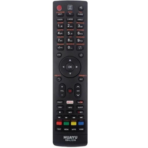 изображение Huayu RM-L1316 (20871) пульт дистанционного управления универсальный (ПДУ) для телевизоров магазин Компании Интерком-НН картинка Huayu RM-L1316 (20871) пульт дистанционного управления универсальный (ПДУ) для телевизоров от магазина Интерком-НН