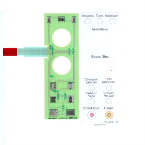 картинка Panasonic F630Y8B80HZP Сенсорная панель для СВЧ (микроволновой печи) NN-GD577W   от магазина Интерком-НН фото 2