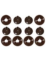 картинка Комплект ручек 01040582 Уценка для газовой плиты Gefest 1200, 3200 (коричневые) от магазина Интерком-НН