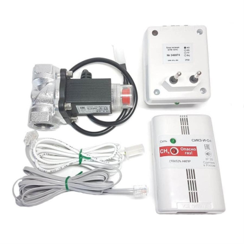 картинка СИКЗ-20-И-О-1 Сигнализатор загазованности с электромагнитыным клапаном КЭМГ-А-20 от магазина Интерком-НН