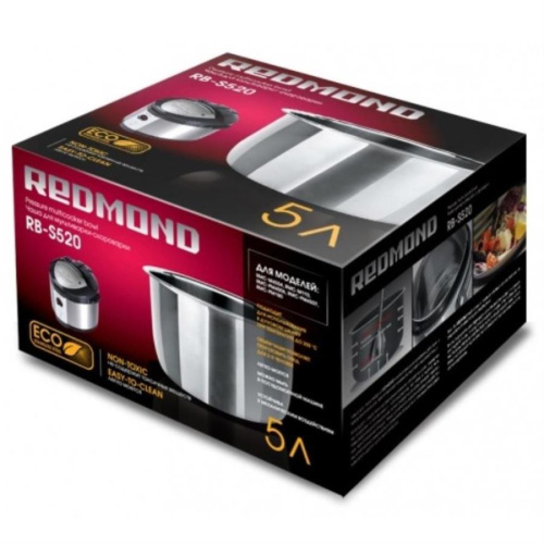 картинка Redmond RB-S520 Чаша для мультиварки из нержавейки для RMC-M4504, M110, PM4506, PM4507, PM180, PM190 от магазина Интерком-НН фото 2