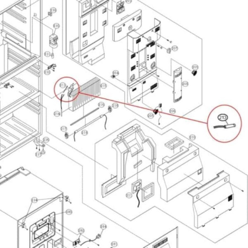 картинка Panasonic CNRAG-11608T электронный датчик разморозки (Defrost Sensor - DFC) для холодильника  от магазина Интерком-НН фото 2