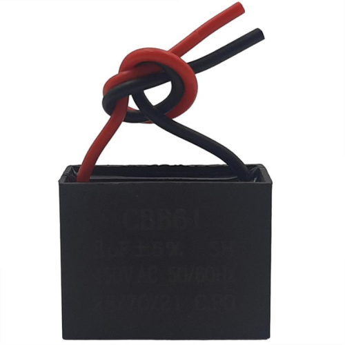 картинка Пусковой конденсатор CBB61 3мкф, 450В гибкие выводы для электродвигателей от магазина Интерком-НН