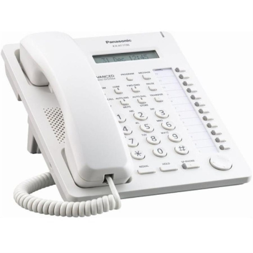 изображение Системный телефон Panasonic KX-AT7730RU белый магазин Компании Интерком-НН картинка Системный телефон Panasonic KX-AT7730RU белый от магазина Интерком-НН