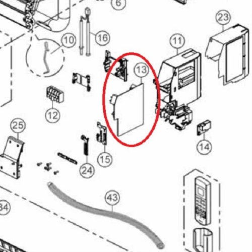 изображение Плата внутреннего CWA73C6375 блока кондиционера Panasonic CS-W7NKD магазин Компании Интерком-НН картинка Panasonic CWA73C6375 плата внутреннего блока кондиционера CS-W7NKD от магазина Интерком-НН