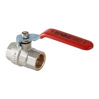 картинка VALTEC  VT.214.N.04 Кран шаровой BASE, 1/2" стальная рукоятка внутренняя-внутренняя от магазина Интерком-НН