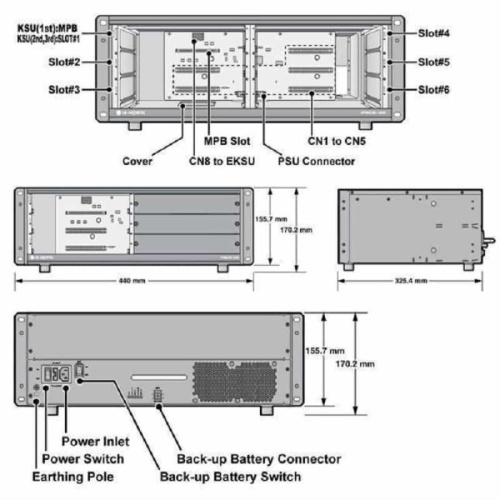 изображение АТС LG-Ericsson MG-BKSU Базовый блок (1 слот MPB, 5 универсальных слотов) магазин Компании Интерком-НН фото 2 картинка LG-Ericsson MG-BKSU АТС Базовый блок (1 слот MPB, 5 универсальных слотов) от магазина Интерком-НН фото 2