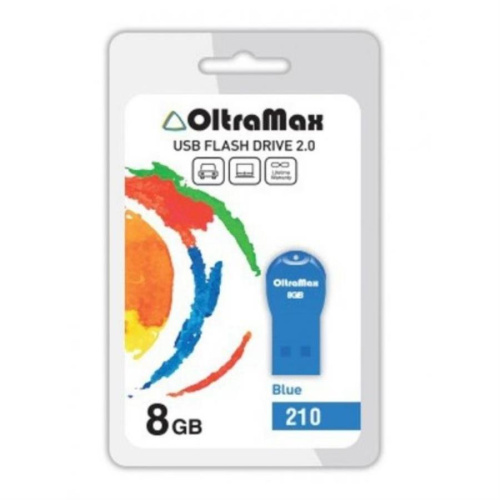 изображение Память USB 8Gb OltraMax 210 синий (OM8GB210-Blue) магазин Компании Интерком-НН картинка Память USB 8Gb OltraMax 210 синий (OM8GB210-Blue) от магазина Интерком-НН