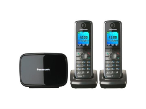 изображение Беспроводной телефон Panasonic KX-TG8612RUM DECT (радиотелефон) , цвет: серый металлик магазин Компании Интерком-НН картинка Panasonic KX-TG8612RUM - Беспроводной телефон DECT (радиотелефон) , цвет: серый металлик от магазина Интерком-НН