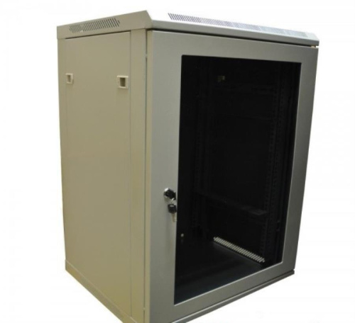 изображение Шкаф настенный 19" 15U (600x600) серый (WT-2042P-15U-600x600-F-G) магазин Компании Интерком-НН картинка Шкаф настенный 19", 15U (600x600) серый (WT-2042P-15U-600x600-F-G) от магазина Интерком-НН