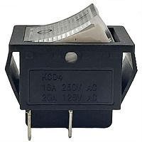 картинка Выключатель KCD4 (131F) 1 положение белый, 4 контакта 16A, 250V для электроинструмента  от магазина Интерком-НН