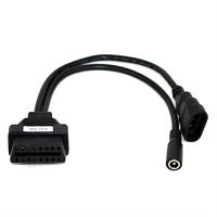 картинка Кабель-переходник диагностического разъема Fiat 3pin на OBDII 16pin для автомобиля от магазина Интерком-НН