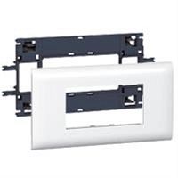картинка 010994 Суппорт Mosaic с крышкой 85мм, 4 модуля, белый Legrand магазин Интерком-НН являющийся официальным представителем в России картинка 010994 Суппорт Mosaic с крышкой 85мм, 4 модуля, белый Legrand от магазина Интерком-НН