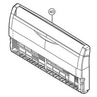 картинка Panasonic CWE11C2767 Передняя панель внутреннего блока кондиционеров CS-A12CTP, CS-A18CTP, CS-A24CTP от магазина Интерком-НН