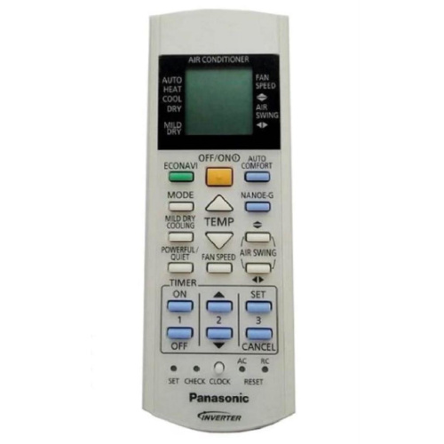 изображение Пульт для кондиционера E18NKD, E24NKD, E28NKD Panasonic CWA75C3988 магазин Компании Интерком-НН картинка Panasonic CWA75C3988 Пульт для кондиционера E18NKD, E24NKD, E28NKD от магазина Интерком-НН