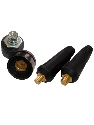 картинка Кабельная вилка и панельная розетка для сварочного аппарата (СКР вставка 10-25+СКРП гнездо 10-25)  от магазина Интерком-НН