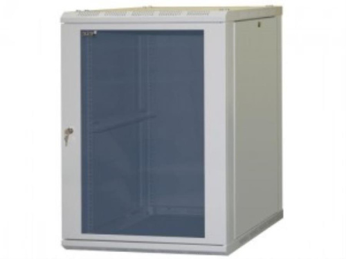 картинка Шкаф настенный 19", 18U, (630*630*930), стеклянная дверь, серый от магазина Интерком-НН фото 2