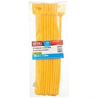 картинка Стяжка-липучка многоразовая 200х12 (10шт), желтая от магазина Интерком-НН