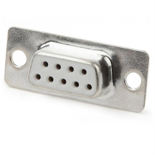 картинка Разъем 9 контактов(м) на кабель, пайка DB-9F от магазина Интерком-НН