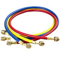 картинка CPS HS6 комплект заправочных шлангов (180см) для фреона R12, R22, R134a, R404A, R407C, R507 от магазина Интерком-НН