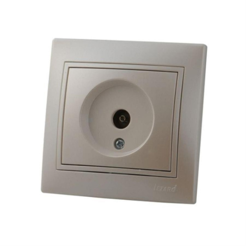 картинка Розетка TV оконечная LEZARD MIRA жемчужно-белый перламутр 701-3030-130 от магазина Интерком-НН