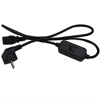 картинка Redmond RMCXXXXXXXXXXAXXXAC провод сетевой, кабель питания с выключателем (черный) от магазина Интерком-НН