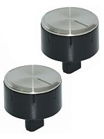 картинка Bosch 00616100 2шт ручка управления конфорки для газовой варочной панели, цвет черный/стальной от магазина Интерком-НН