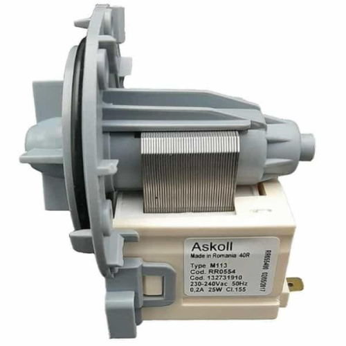 изображение Askoll 1468818008 (RR0554, 132731910) мотор сливного насоса (помпа) M113 25Вт, 0,2А для стиральной машины магазин Компании Интерком-НН картинка Askoll 1468818008 (RR0554, 132731910) мотор сливного насоса (помпа) M113 25Вт для стиральной машины от магазина Интерком-НН