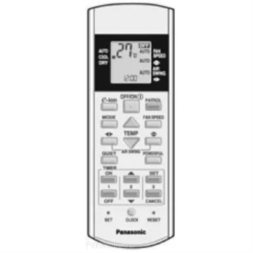 изображение Panasonic CWA75C3155 пульт дистанционного управления для кондиционера CS-C18HKD, CS-C24HKD магазин Компании Интерком-НН фото 2 картинка Panasonic CWA75C3155 пульт дистанционного управления для кондиционера CS-C18HKD, CS-C24HKD от магазина Интерком-НН фото 2