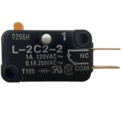 изображение Omron L-2C2-2 микропереключатель 2-х контактный 0.1A 250V для микроволновой печи (СВЧ) магазин Компании Интерком-НН картинка Omron L-2C2-2 микропереключатель 2-х контактный 0.1A 250V для микроволновой печи (СВЧ) от магазина Интерком-НН