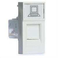 картинка IEK Праймер Розетка компьютерная RJ45 UTP категория 5e 2 модуля  от магазина Интерком-НН