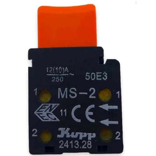 изображение Выключатель MS-2 (103) с фиксатором 12(10)A, 250V для электроинструмента магазин Компании Интерком-НН картинка Выключатель MS-2 (103) с фиксатором 12(10)A, 250V для электроинструмента от магазина Интерком-НН