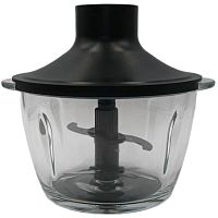 картинка Polaris PGB 0106 измельчитель 0,8л в сборе для блендеров, стеклянная чаша, цвет графит от магазина Интерком-НН