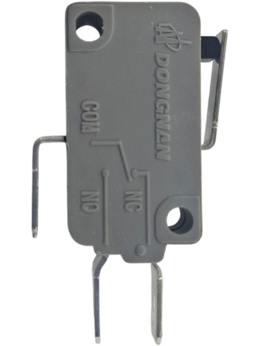 картинка Микропереключатель Dongnan KW3A-16Z1-A200 3-х контактный 16(4)A 250V с рычагом 14мм от магазина Интерком-НН