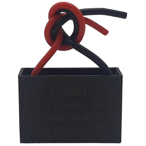 картинка Пусковой конденсатор CBB61 1,2мкф, 450В гибкие выводы для электродвигателей от магазина Интерком-НН