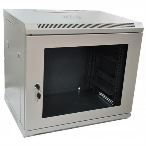 изображение Шкаф настенный 19" 9U (600x600) серый (WT-2042C-9U-600x600-F-G, C096060GWT) магазин Компании Интерком-НН картинка Шкаф настенный 19", 9U (600x600) серый (WT-2042C-9U-600x600-F-G, C096060GWT) от магазина Интерком-НН