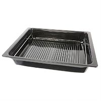 картинка Bosch 17002738 Глубокий эмалированный Profi-противень 455х375мм с решёткой, для пиролиза от магазина Интерком-НН