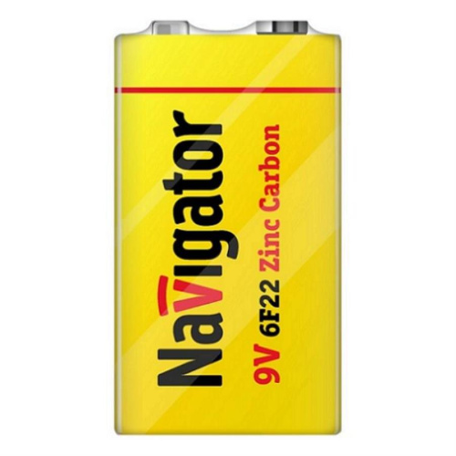 изображение Элемент питания (батарейка) Navigator NBT-NS-6F22-SH1 9V (типа "Крона") магазин Компании Интерком-НН картинка Элемент питания (батарейка) Navigator NBT-NS-6F22-SH1 9V (типа "Крона") от магазина Интерком-НН