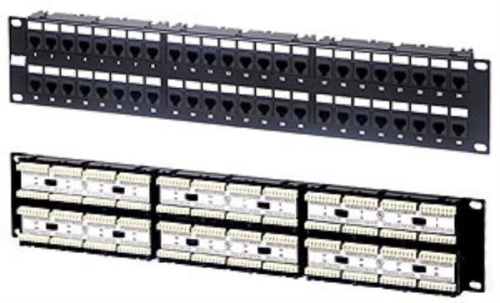 картинка PP-19-24-6P4C-C2 19" патч-панель Hyperline, 1U, 24xRJ-12, телефонная 24-порта от магазина Интерком-НН фото 2