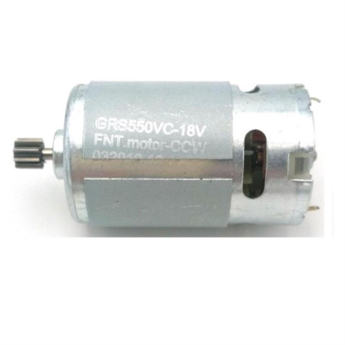 картинка Двигатель КХ-0011576 (GRS550VC-18V, RS550-18V-B) для шуруповерта 18V, шестерня 9 зубьев от магазина Интерком-НН