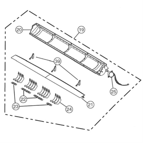 картинка Panasonic CWE20C2223 Блок жалюзи внутреннего блока кондиционеров CS-A12CTP, CS-A18CTP от магазина Интерком-НН