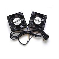 картинка Вентилятор RAL1238S1, рама 120х120х38, подшипник скольжения, 220 В 15 Вт x 2шт, кабель от магазина Интерком-НН