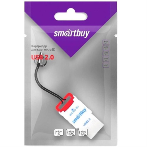 изображение Smartbuy SBR-707-R картридер (красный) для карт MicroSD магазин Компании Интерком-НН картинка Smartbuy SBR-707-R картридер (красный) для карт MicroSD от магазина Интерком-НН