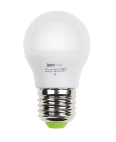 изображение Светодиодная лампа E27 3000K 400Lm Jazzway PLED-ECO-G45 магазин Компании Интерком-НН картинка Jazzway PLED-ECO-G45 Светодиодная лампа E27 3000K 400Lm от магазина Интерком-НН