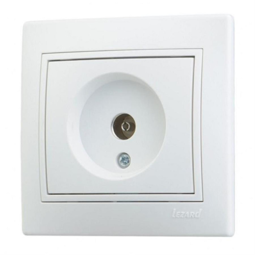 картинка Розетка TV оконечная LEZARD MIRA белая 701-3030-130 от магазина Интерком-НН