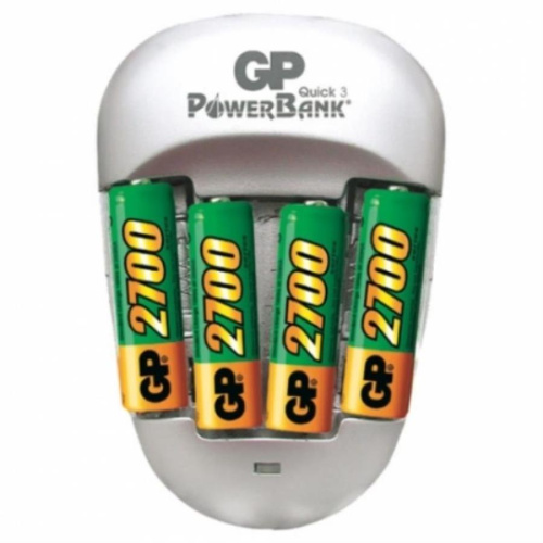изображение Комплект Зарядное устройство и аккумуляторы 4шт(2700mAh AA) GP PB27-BC4 магазин Компании Интерком-НН картинка Комплект Зарядное устройство и аккумуляторы 4шт(2700mAh AA) GP PB27-BC4 от магазина Интерком-НН