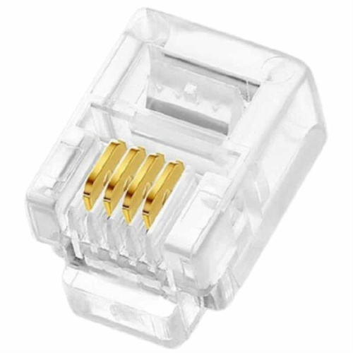 изображение Разъем RJ-11(RJ11) 6р4с для линейного подключения 4 контакта магазин Компании Интерком-НН фото 2 картинка Разъем RJ-11(RJ11) 6р4с для линейного подключения 4 контакта от магазина Интерком-НН фото 2