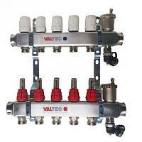 картинка VALTEC VTc.586.EMNX.0605 Коллекторный блок 1", 5 x 3/4" евроконус от магазина Интерком-НН